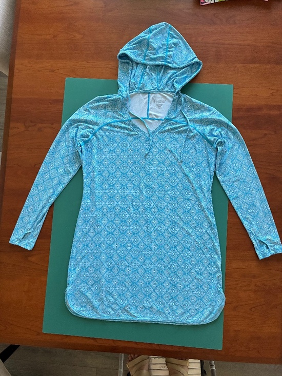 Coolibar Dresses & Skirts - Coolibar Hooded UPF50 Sun Dress/Swim Cover Size Medium